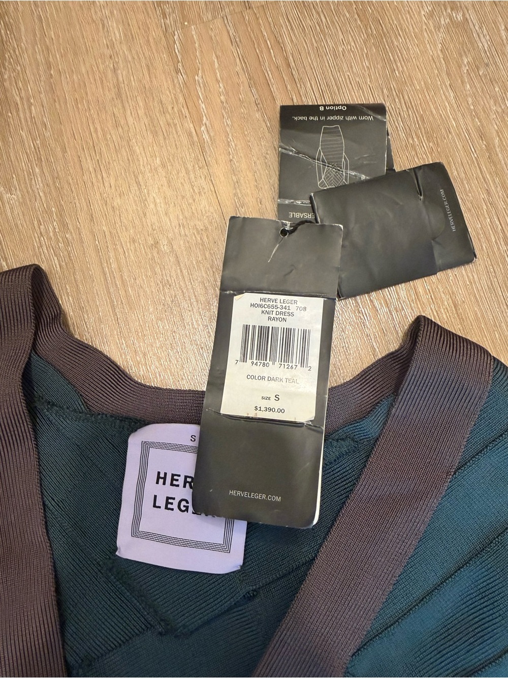 Incredibly Rare NWT Herve Leger Dress - Picture 4 of 6